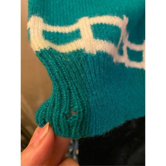 Vintage Robert Scott Ltd Shetland wool sweater vest size 34 Made in Hong Kong Bl - Picture 3 of 7